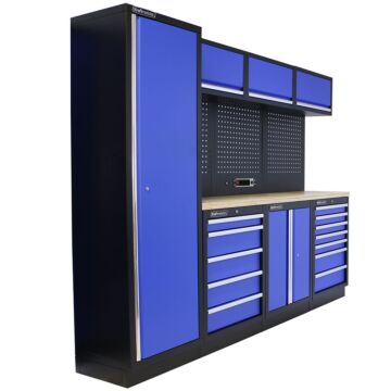 Kraftmeister Standard garage storage system Delaware plywood blue