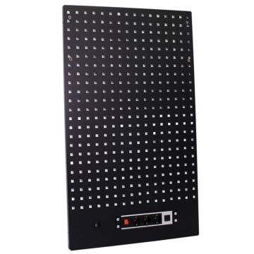 Kraftmeister Standard tool panel with outlet black