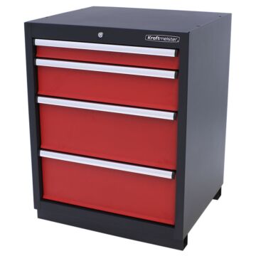 Kraftmeister Premium tool cabinet 4 drawers red