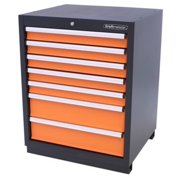 Kraftmeister Premium tool cabinet 7 drawers orange
