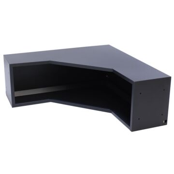 Kraftmeister corner wall cabinet LED Premium black